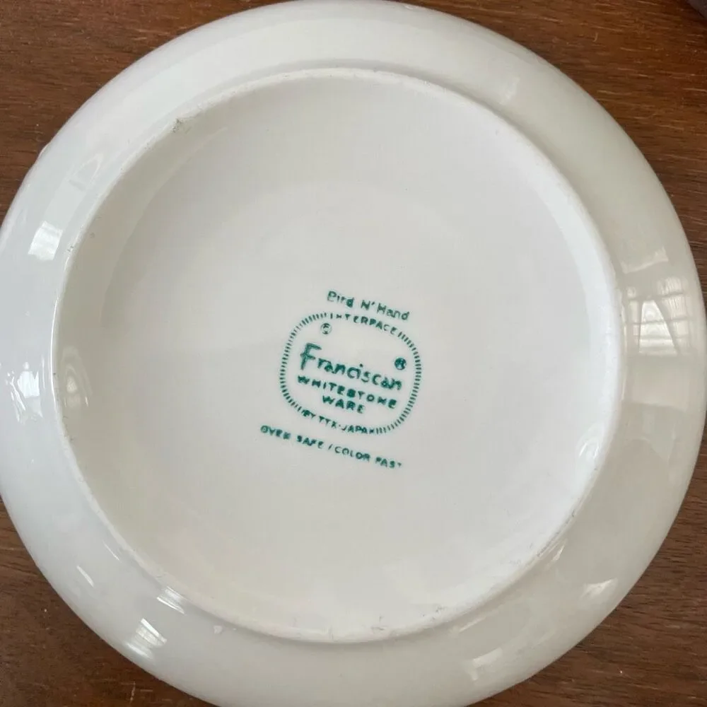 Vintage MCM Franciscan Bird N’ Hand Cup Saucer